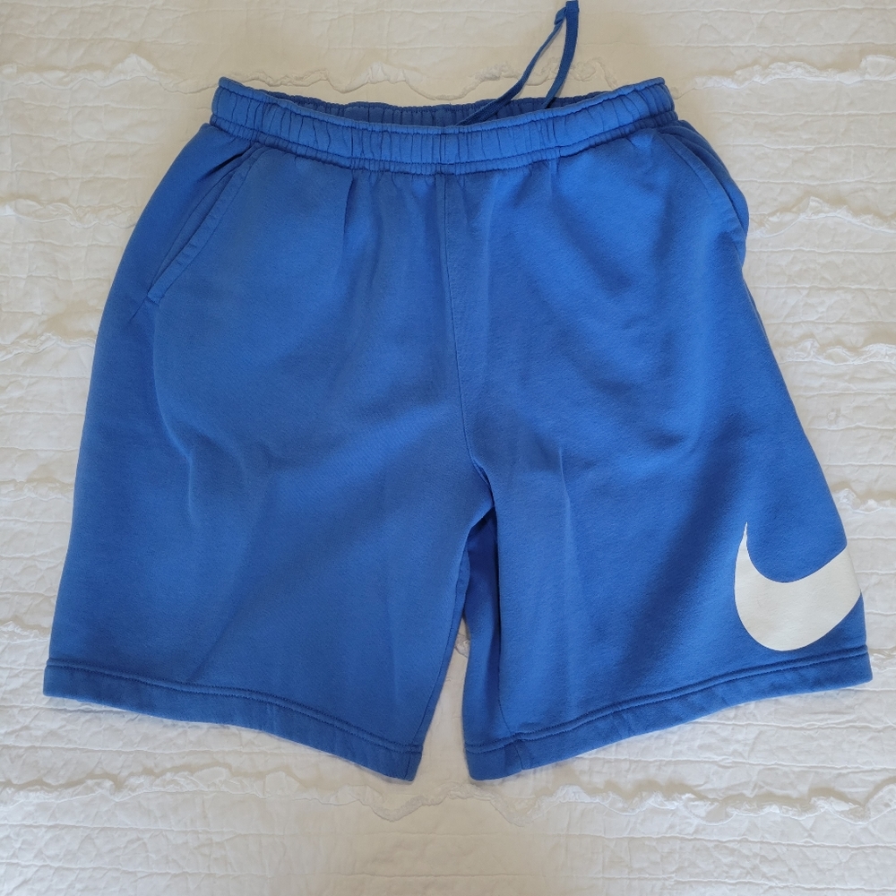 2/$50 Nike Sweatshorts Blue with White Swoosh XL Like New Condition